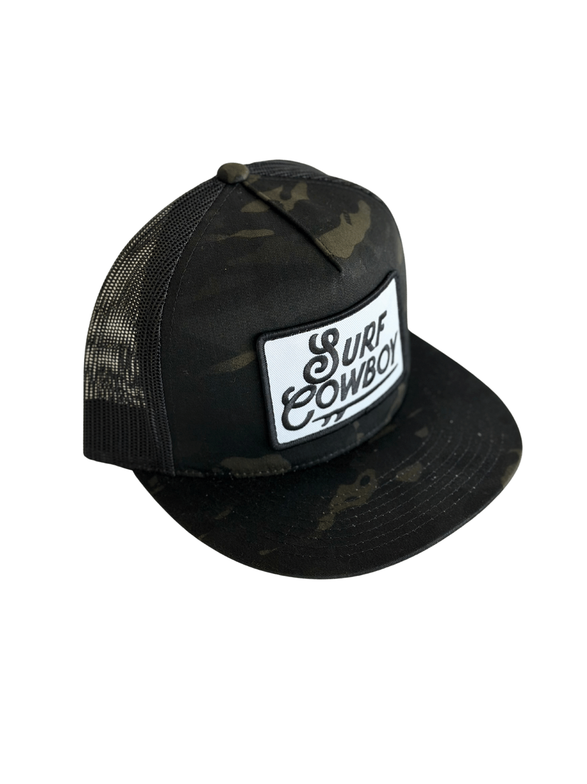 Surf Cowboy Trucker Hat: Gray