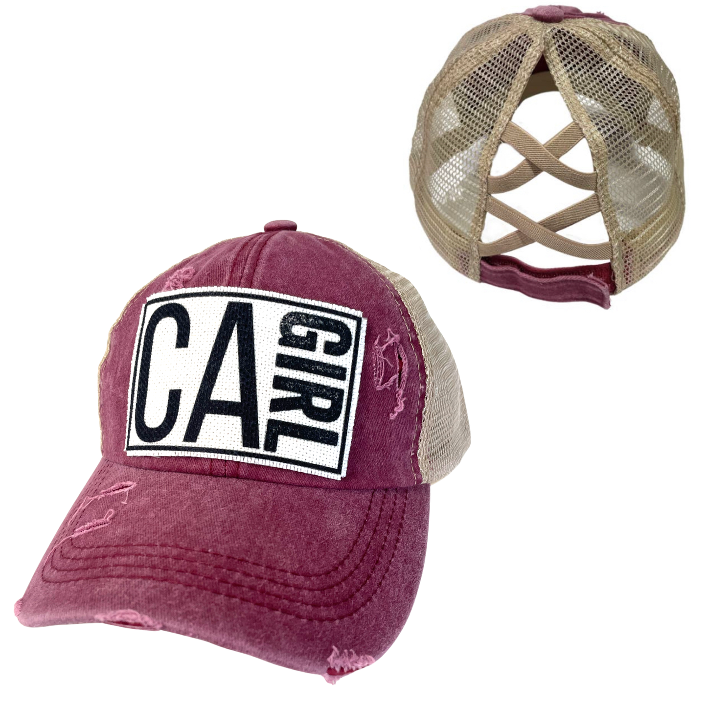 CALIFORNIA GIRL PONYTAIL AND UNISEX HATS