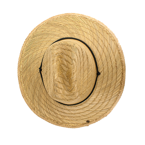 Costa Straw Lifeguard Hat: Dark Brown