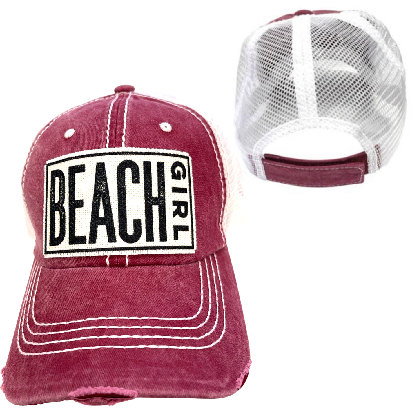 BEACH GIRL | WOMAN'S HAT | DISTRESSED