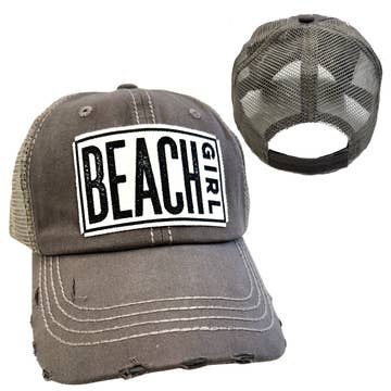 BEACH GIRL | WOMAN'S HAT | DISTRESSED