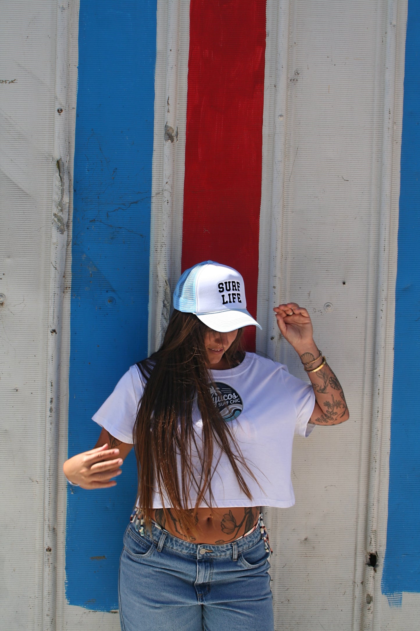 SURF LIFE Foam Trucker Cap: ONE SIZE / BLUE