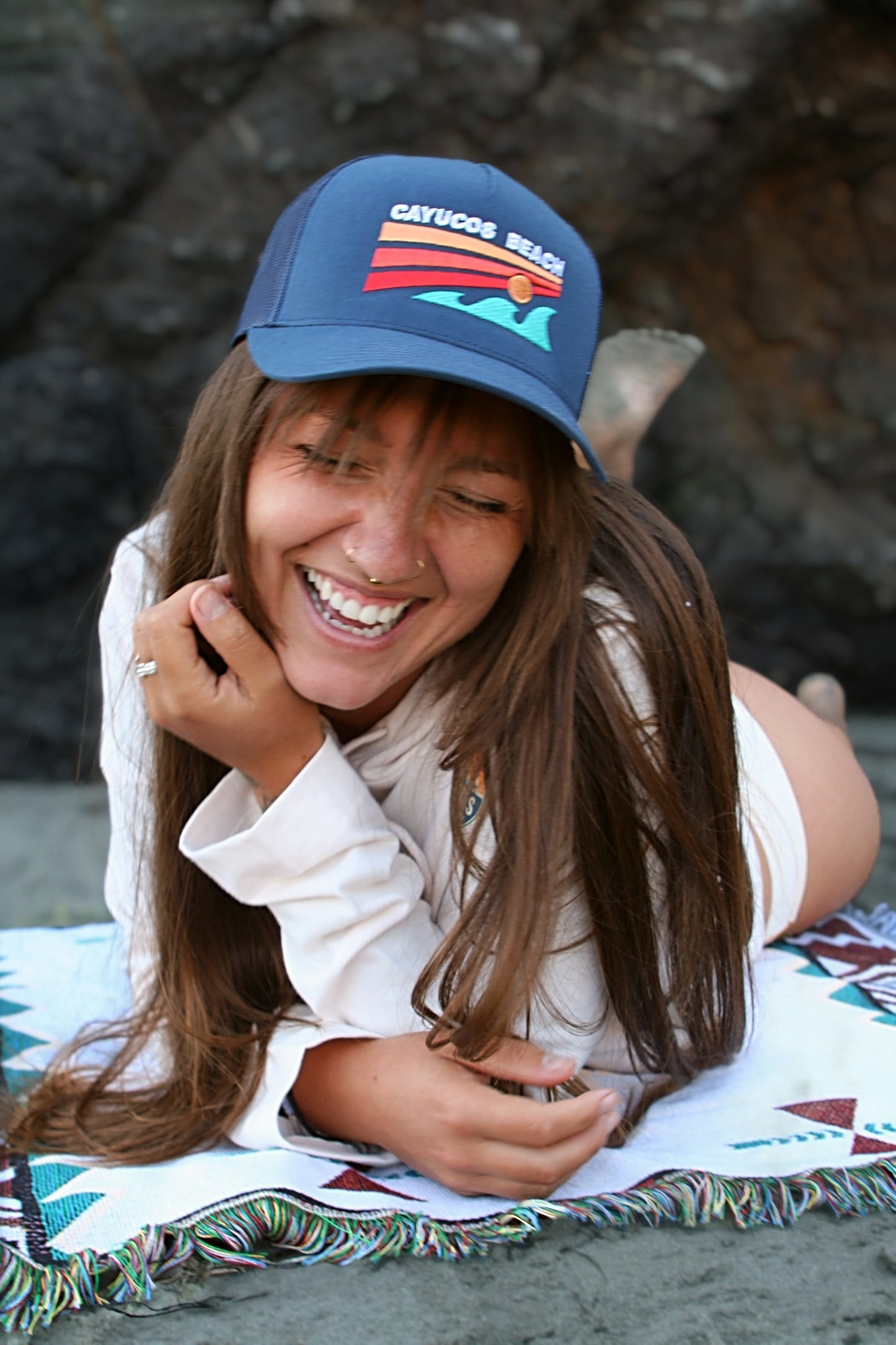Cayucos Surf Sky Wave Trucker Cap