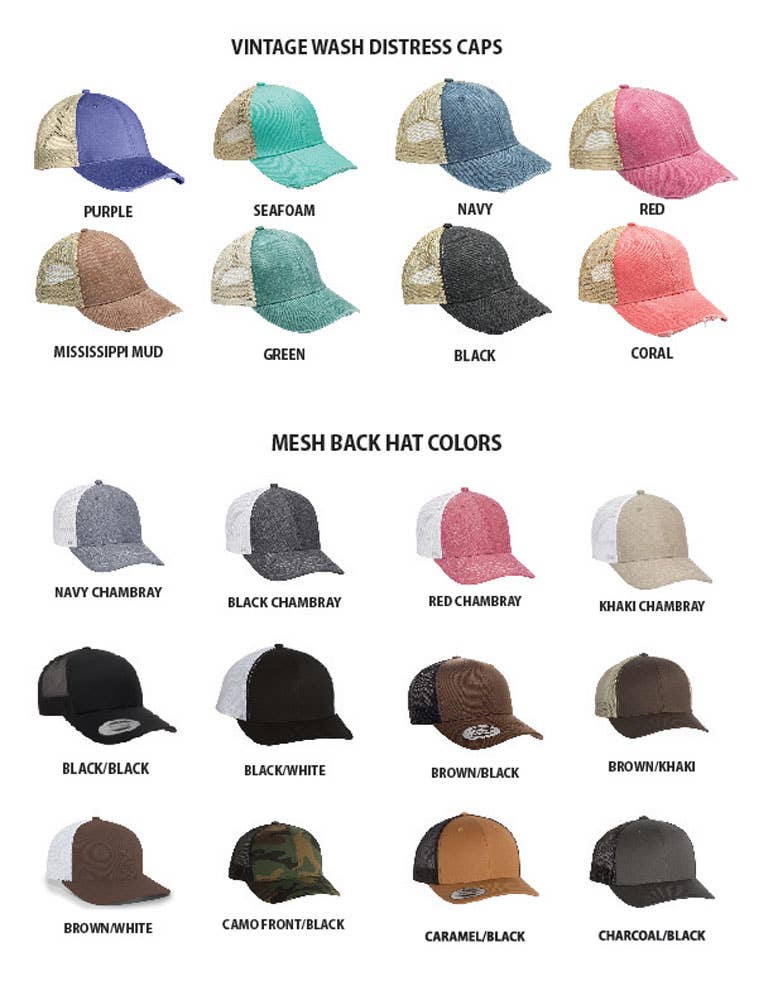 Sun & Waves Leather Patch Hat - CUSTOMIZABLE: Rust/Khaki