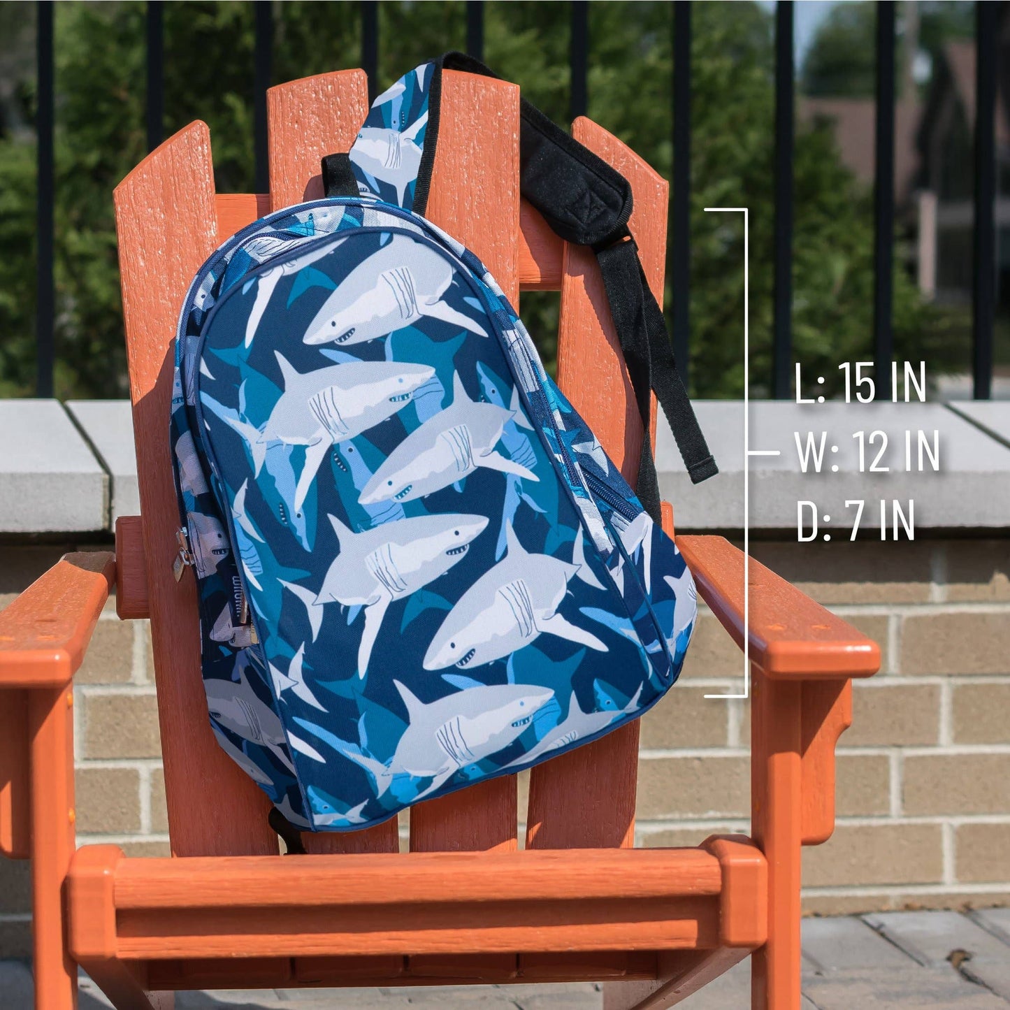 Sharks Backpack - 15 Inch