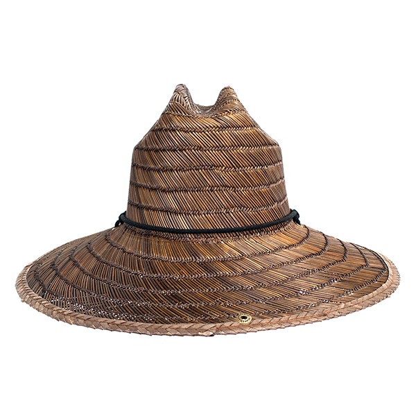 Costa Straw Lifeguard Hat: Dark Brown