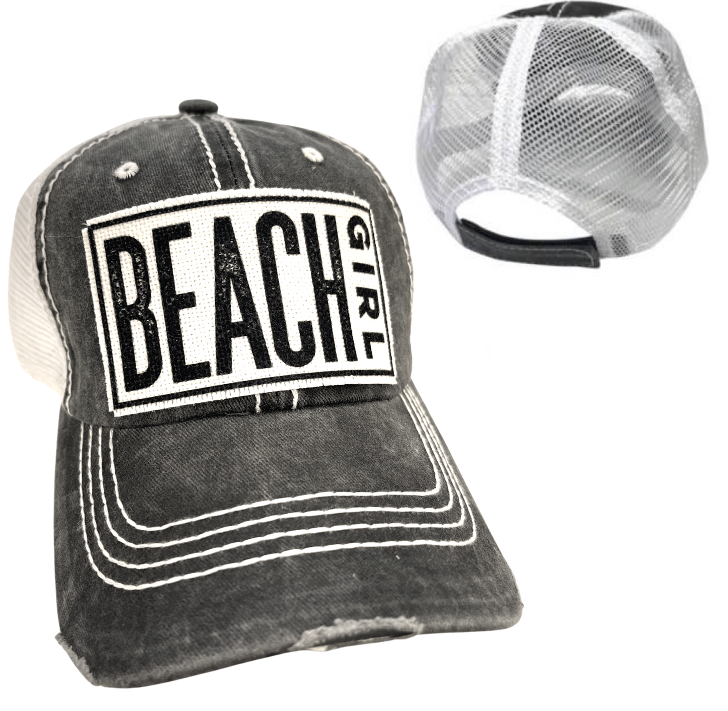 BEACH GIRL | WOMAN'S HAT | DISTRESSED