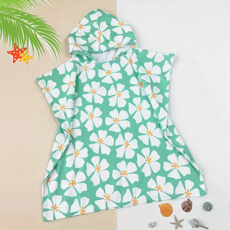 KIDS HOODED BEACH TOWEL COVERUP