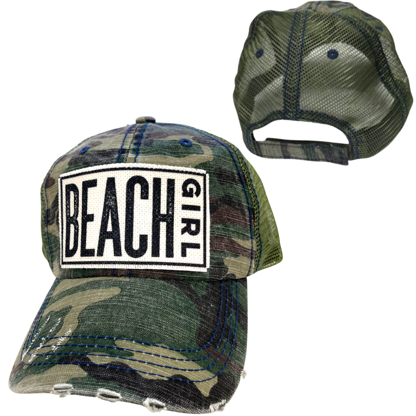 BEACH GIRL | WOMAN'S HAT | DISTRESSED