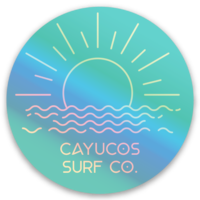 CAYUCOS SURF HOLOGRAPHIC STICKER