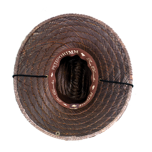 Costa Straw Lifeguard Hat: Dark Brown
