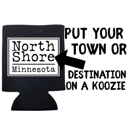 PERSONALIZED CAN KOOZIE: Black / Slim
