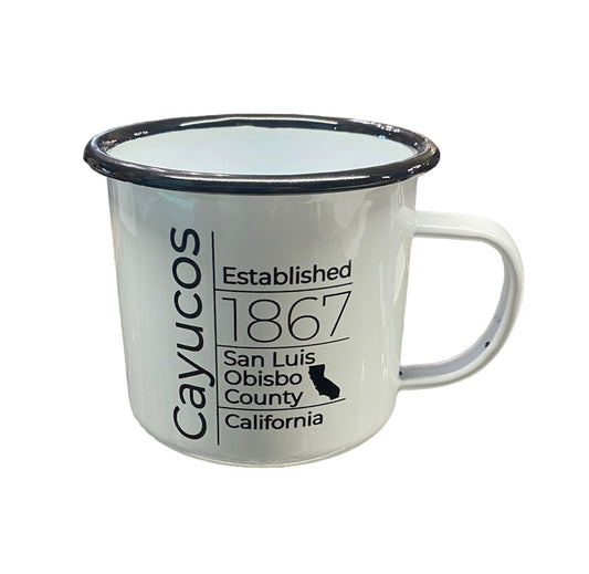 Cayucos Enamelware Camper 12oz. Custom Mug