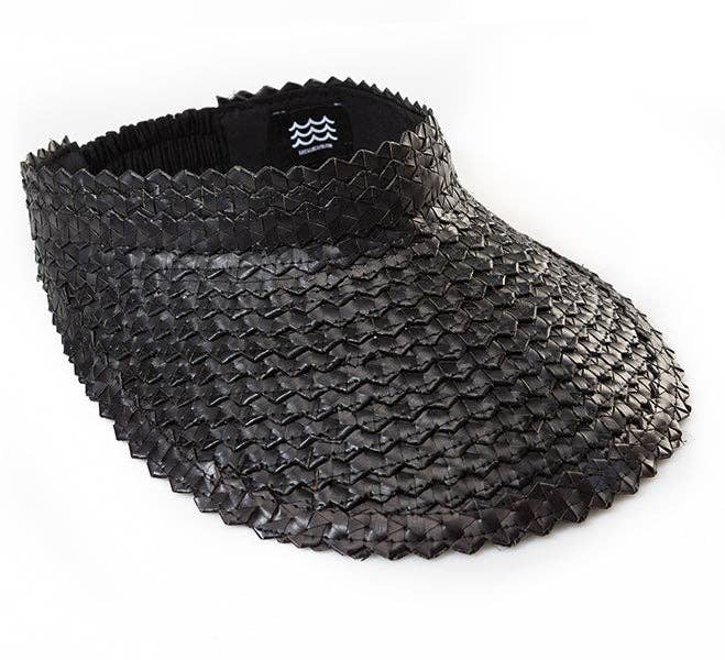 Playa Straw Visor: Blk/Nat