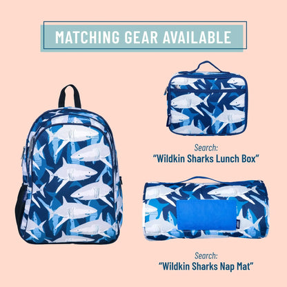 Sharks Backpack - 15 Inch