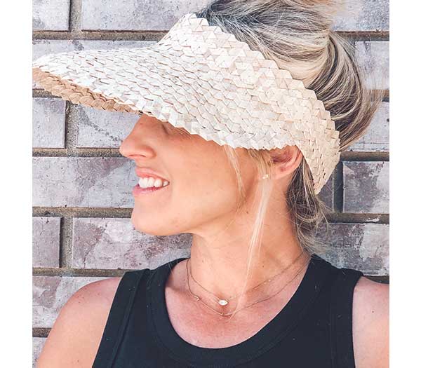 Playa Straw Visor: Cocoa