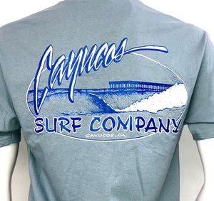 Cayucos Surf Short Sleeve Old Pier