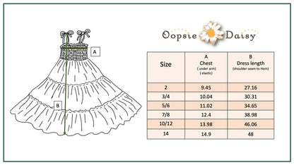 Girls Pink Retro Daisy Tiered Summer Maxi Dress