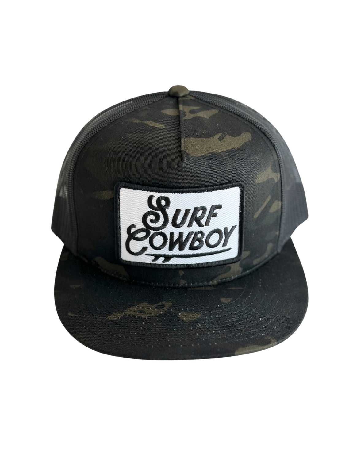 Surf Cowboy Trucker Hat: Gray