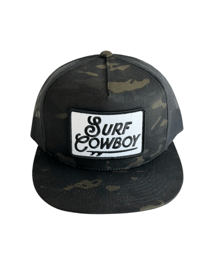 Surf Cowboy Trucker Hat: Gray