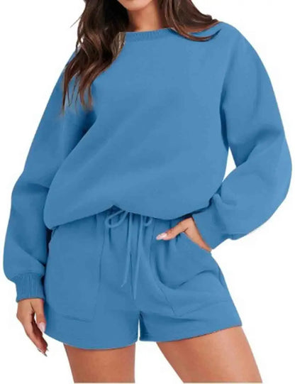 Cayucos Surf Print Ladies Sweatshirts & Shorts