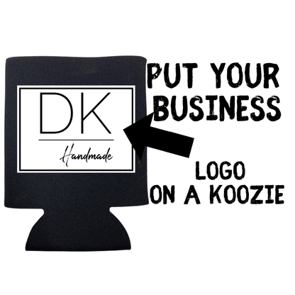 PERSONALIZED CAN KOOZIE: Black / Slim