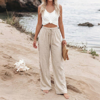 Cayucos Surf Womens Beach Pants Khaki