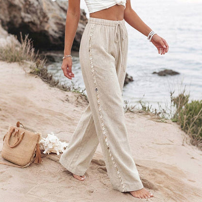 Cayucos Surf Womens Beach Pants Khaki