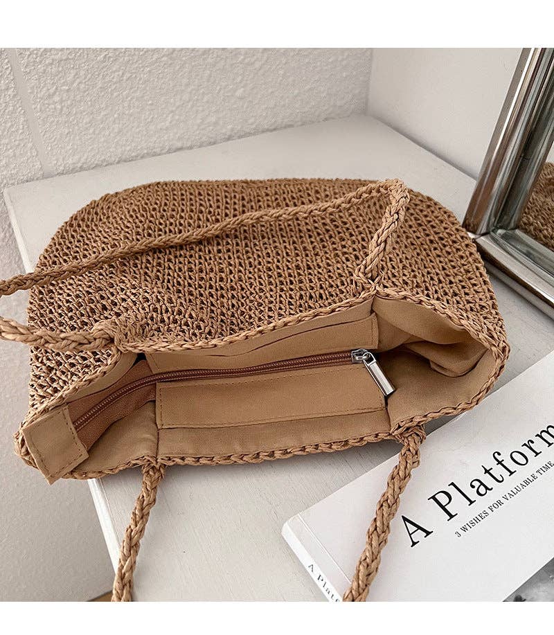 Simple Large Capacity Casual Shoulder Bag MK2BLW6W10BBG786