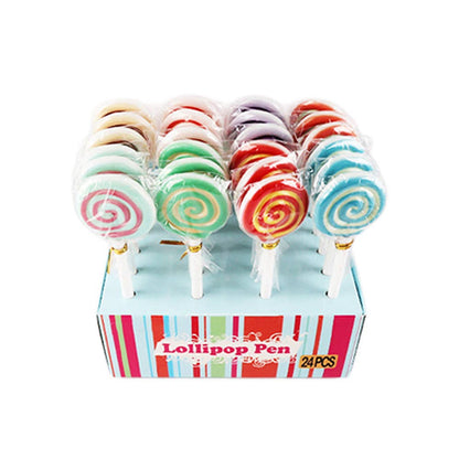 Swirl Lollipop Ball Pens