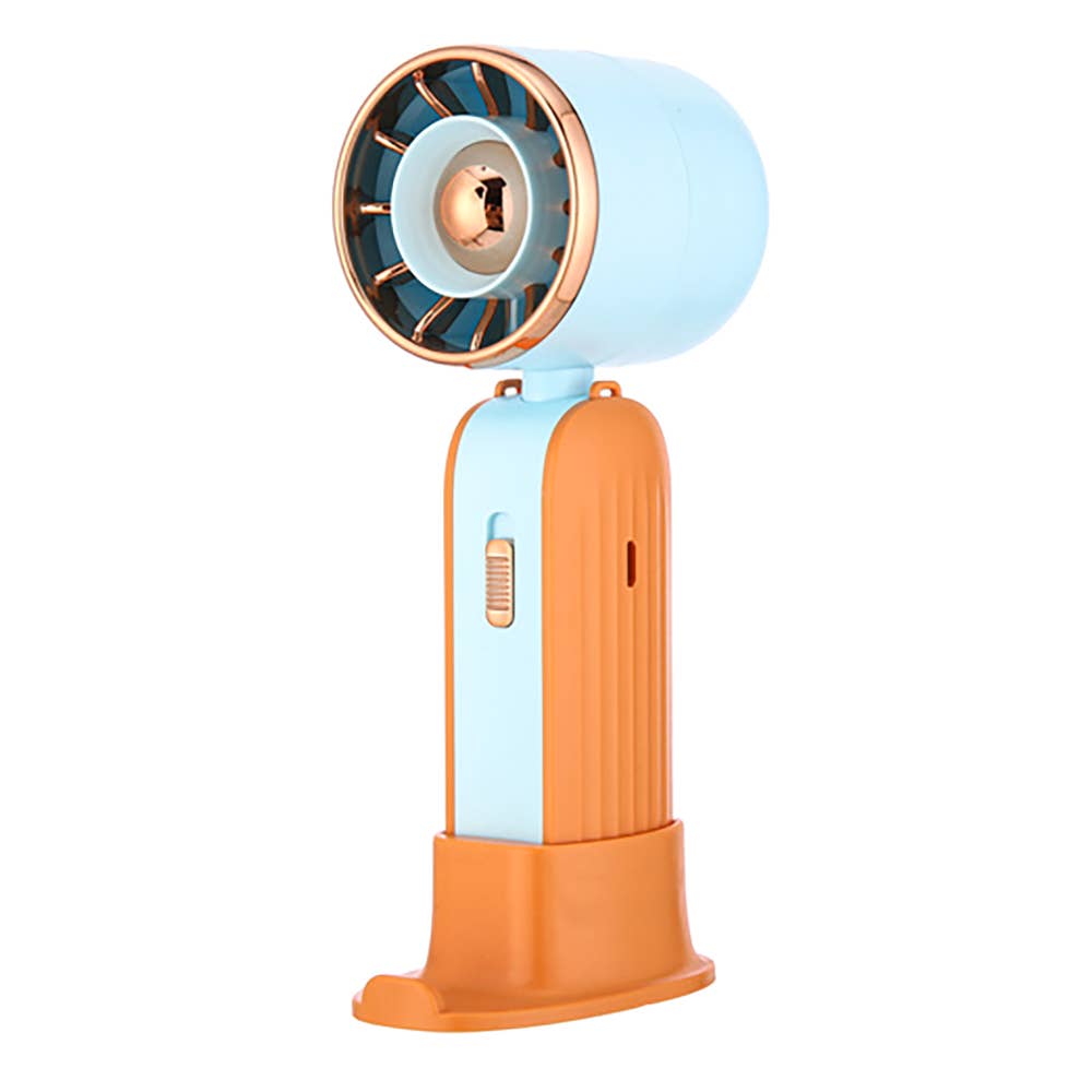 Light Up Phone Stand Portable Handheld Mini Fan
