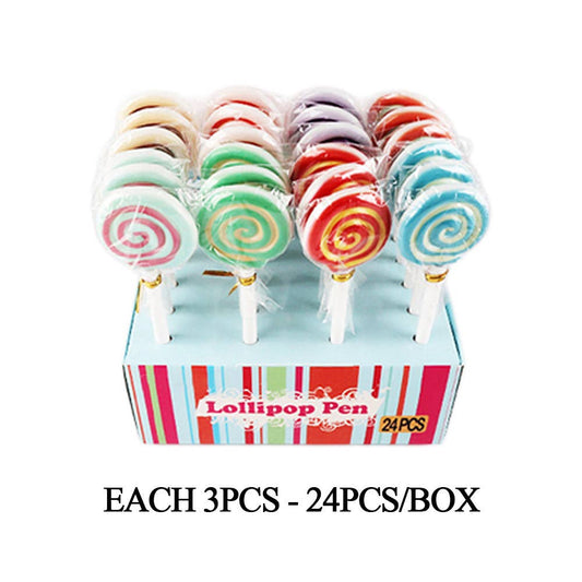 Swirl Lollipop Ball Pens