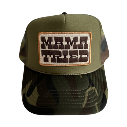 Mama Tried Patch Trucker Hat: Camo Split
