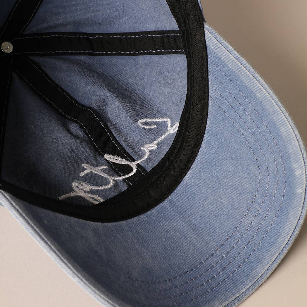 CAYUCOS Salty Lettering Embroidery Baseball Cap: One Size