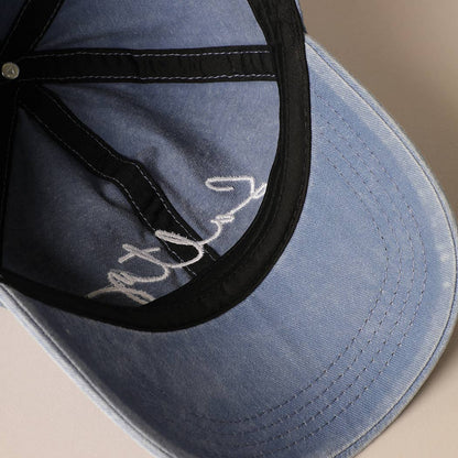 Salty Lettering Embroidery Baseball Cap: One Size / SAGE