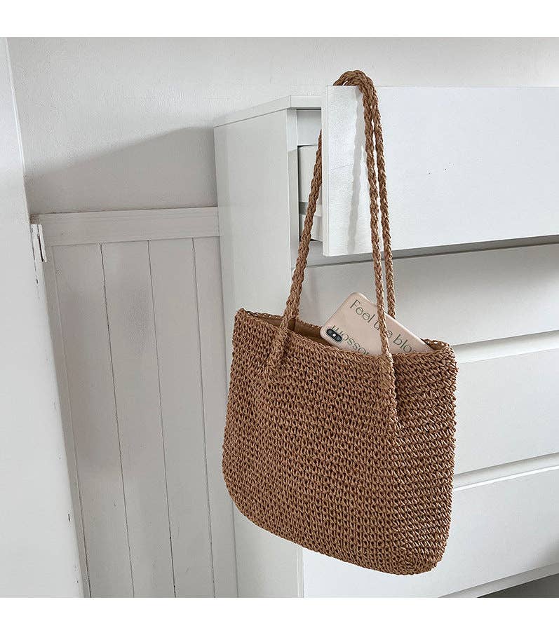 Simple Large Capacity Casual Shoulder Bag MK2BLW6W10BBG786