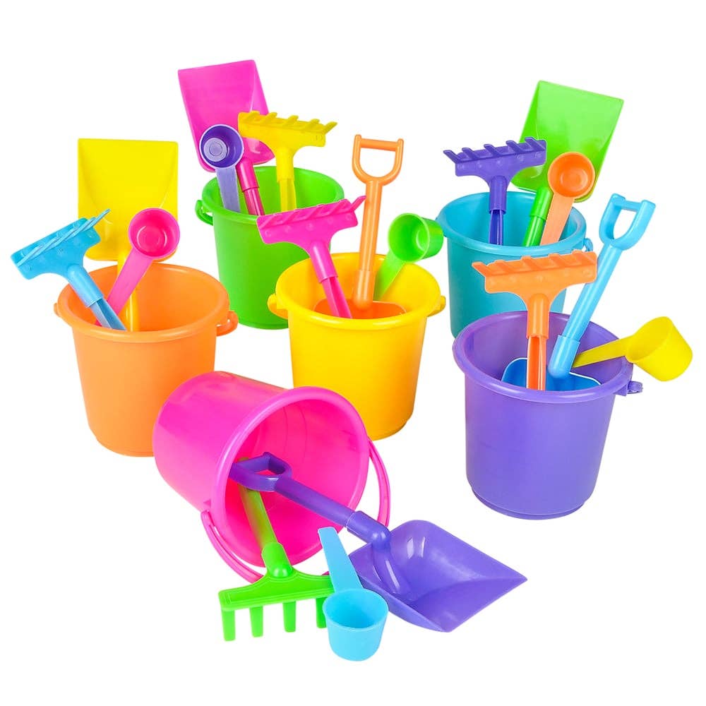 PLASTIC BEACH PLAY SET 4pc LLB kids toys