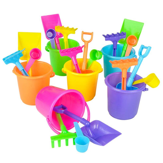 PLASTIC BEACH PLAY SET 4pc LLB kids toys
