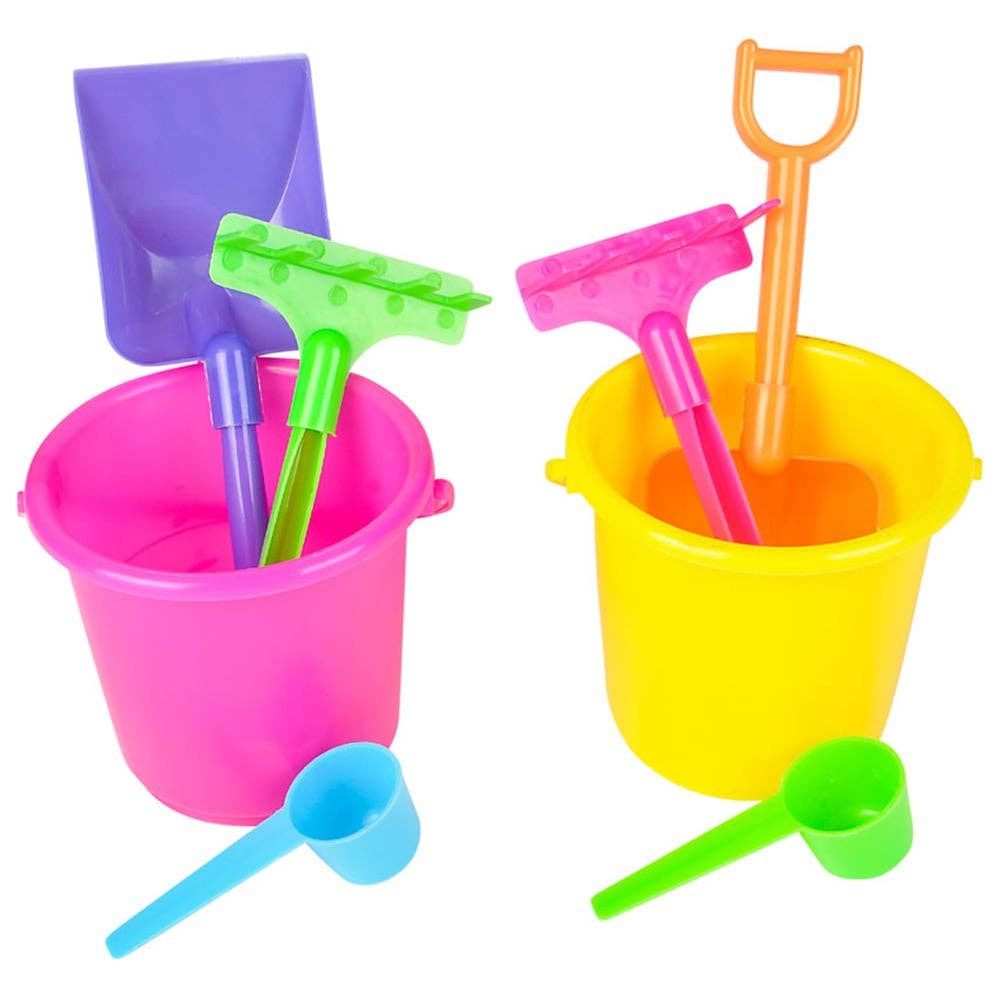 PLASTIC BEACH PLAY SET 4pc LLB kids toys