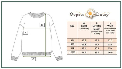 Kids Rainbow Confetti Textured Crew Neck Winter Sweater
