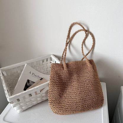 Simple Large Capacity Casual Shoulder Bag MK2BLW6W10BBG786