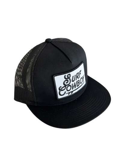 Surf Cowboy Trucker Hat: Gray