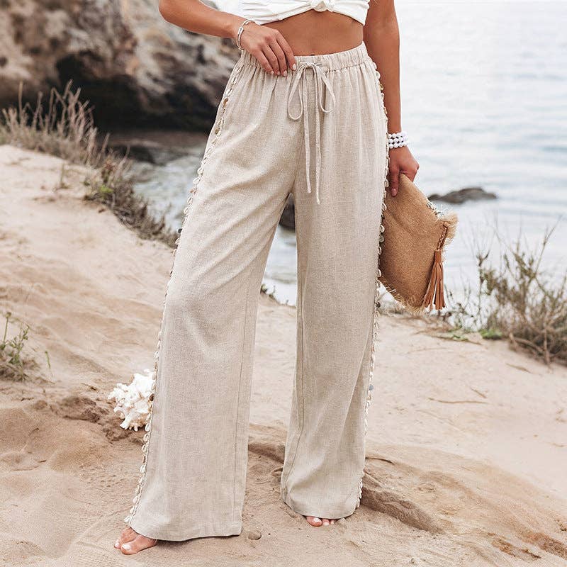 Cayucos Surf Womens Beach Pants Khaki