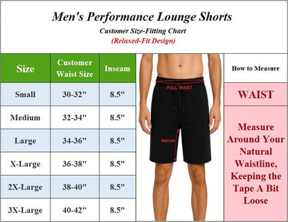 Men's Classic Poly Tech Lounge Shorts (S-3XL)