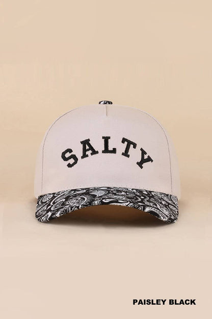 Salty Two-tone Canvas Cotton Cap