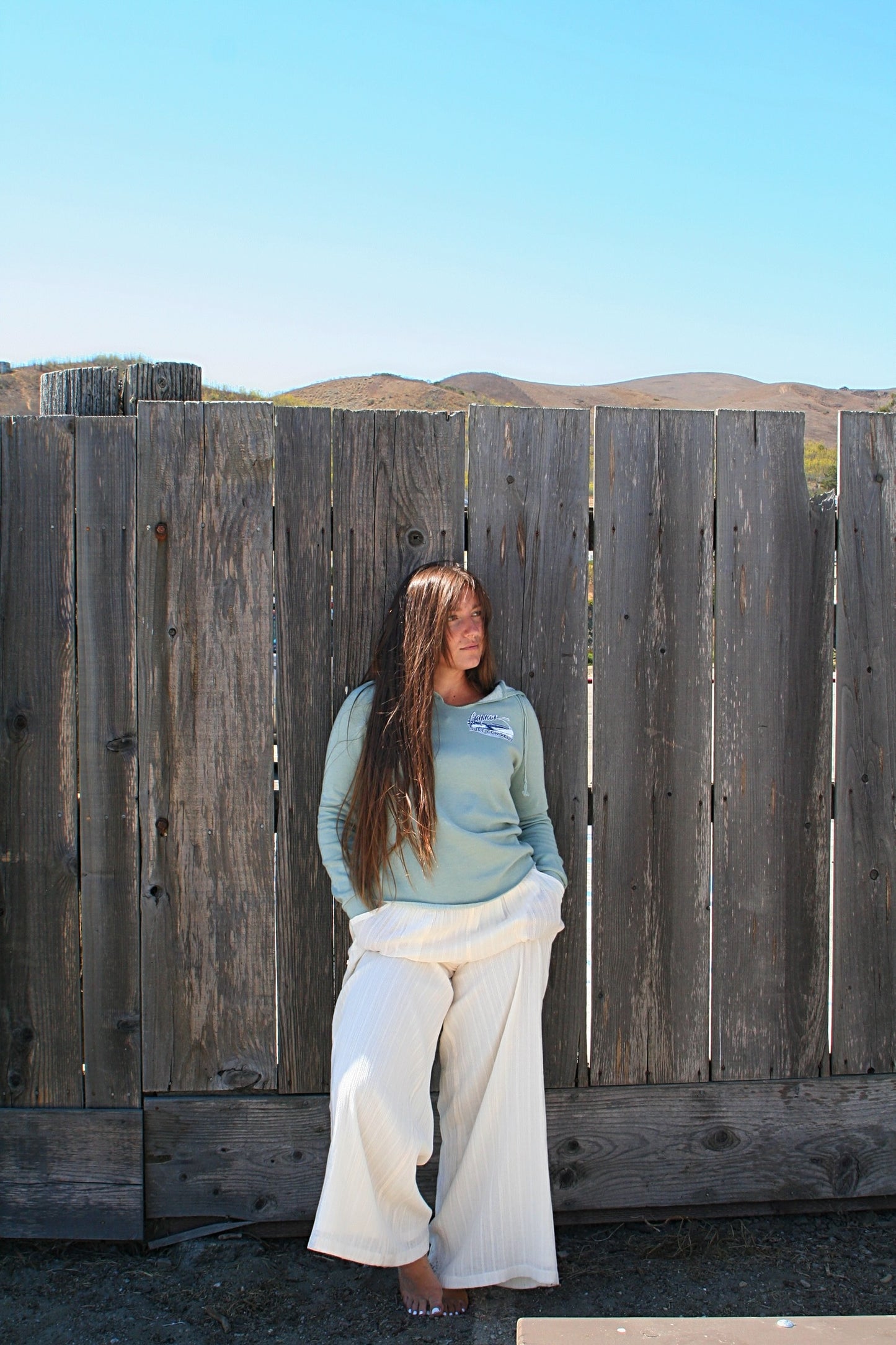 Cayucos Womens New/Old Pier Pullover Hood