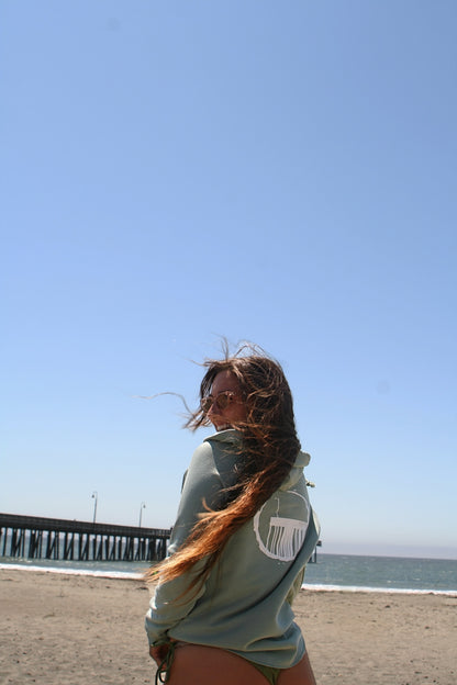 Cayucos Womens New/Old Pier Pullover Hood