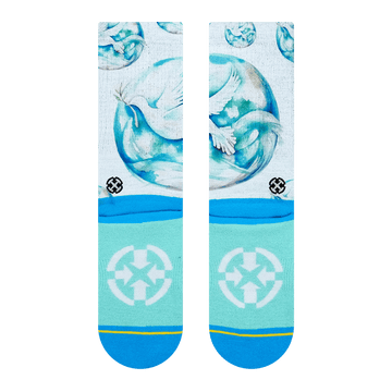 MAIA NEGRE DOVE CREW SOCK