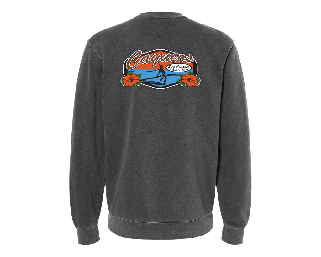 Cayucos Sunset Surfer Crew Neck