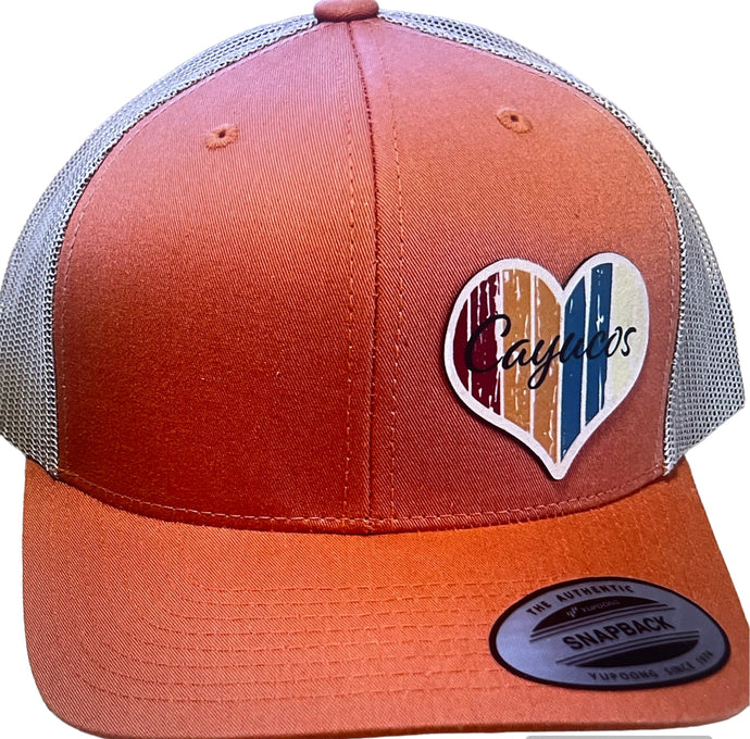 Cayucos Wooden Heart - Leather Patch Hat